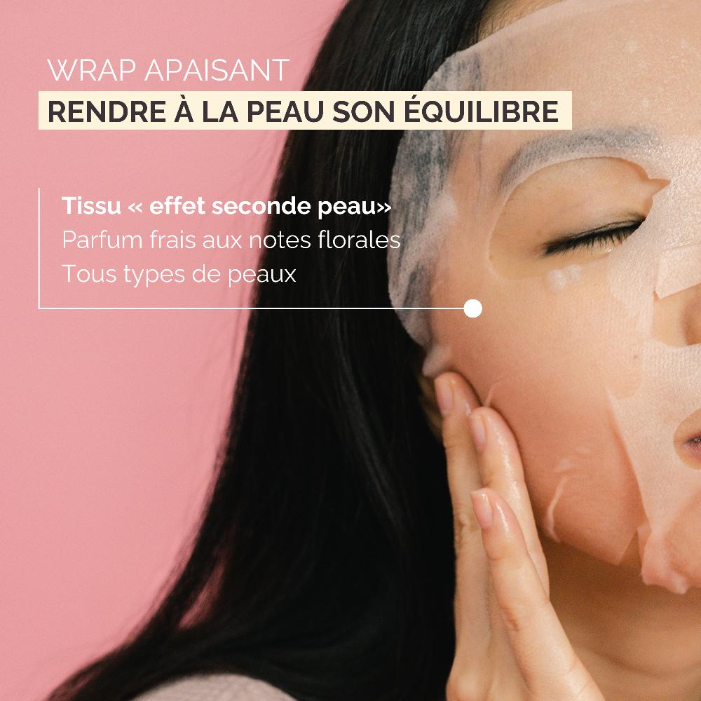 Qiriness Masque Visage Hydratant Enveloppant - Wrap Apaisant