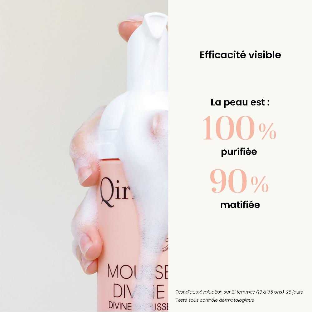 Qiriness Mousse Nettoyante Et Démaquillante Vitamine C - Mousse Divine
