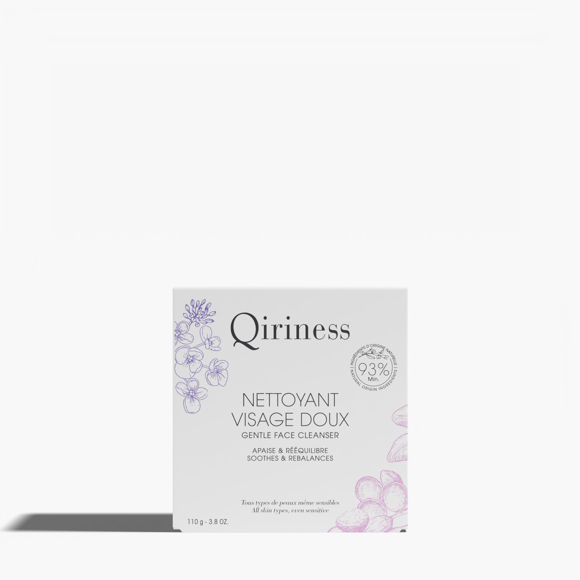 Qiriness Pain Nettoyant Visage Doux Beurre De Karité - Sans Savon