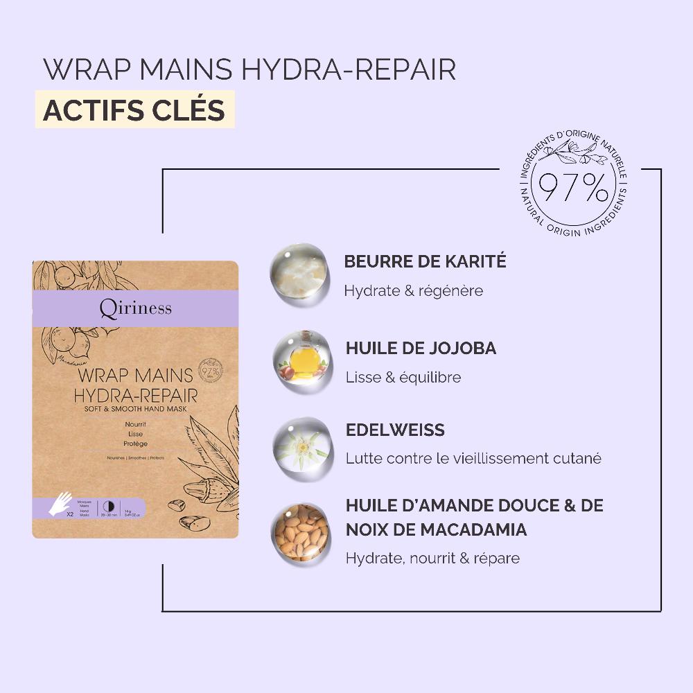 Qiriness Masque Mains Hydratant - Wrap Hydra-Repair