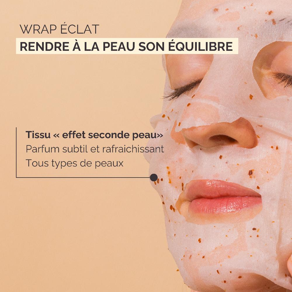 Qiriness Masque Visage Hydratant - Wrap Éclat