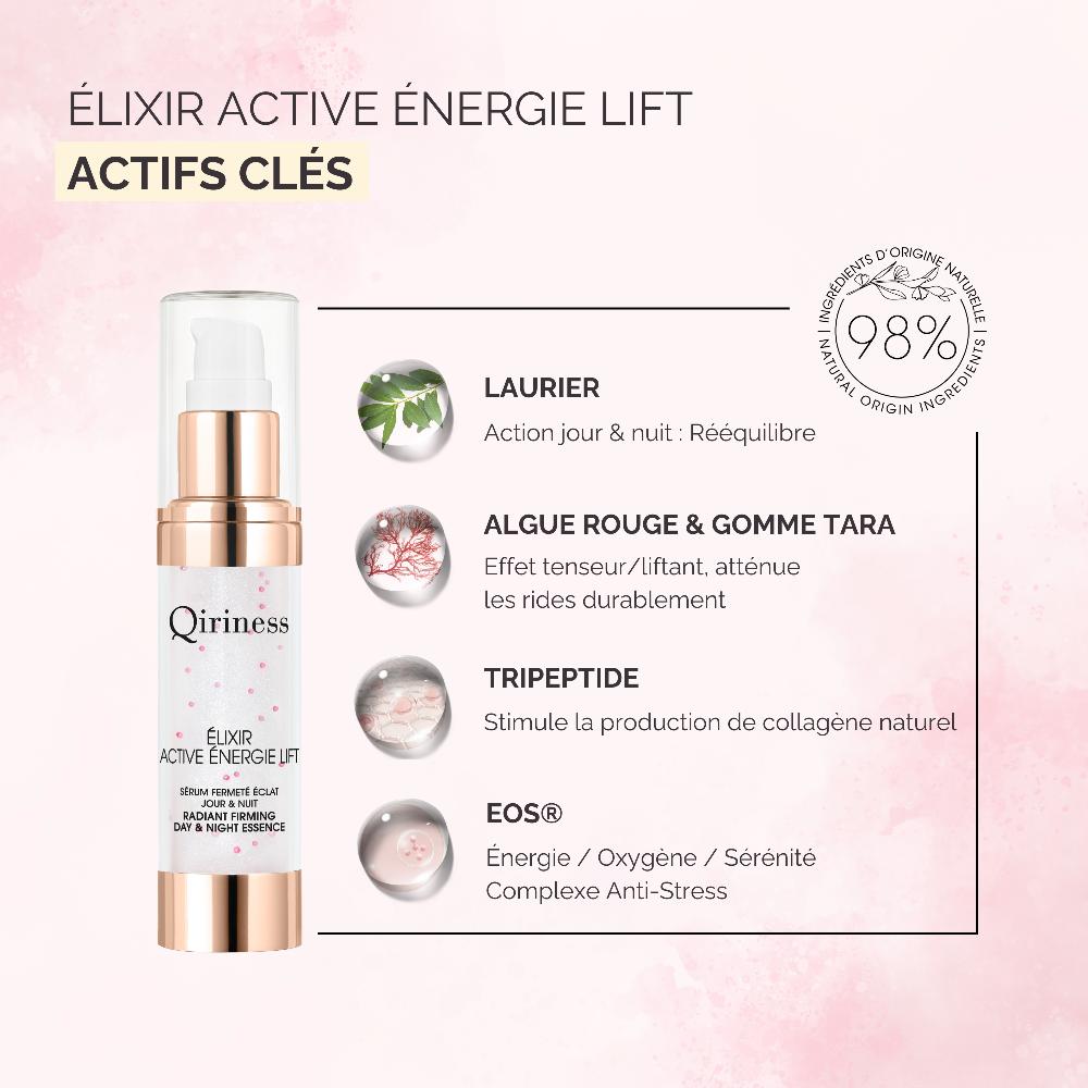 Qiriness Sérum Anti-Âge - Élixir Active Énergie Lift