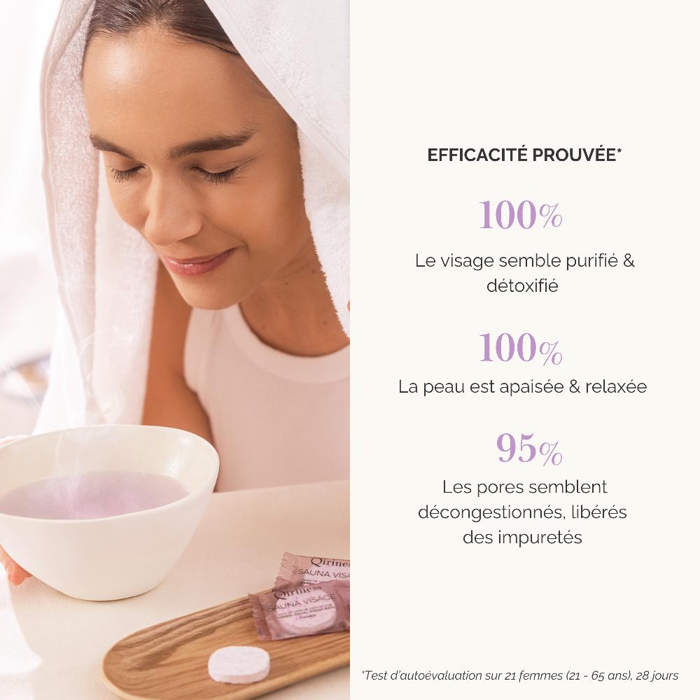 Qiriness Sauna Visage/Bain Vapeur - 6 Galets Aromatiques
