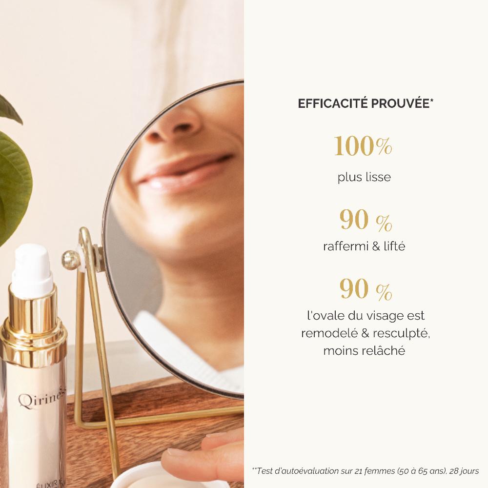 Qiriness Sérum Anti-âge Liftant Acide Hyaluronique & Rétinol AHA - Élixir Temps Sublime