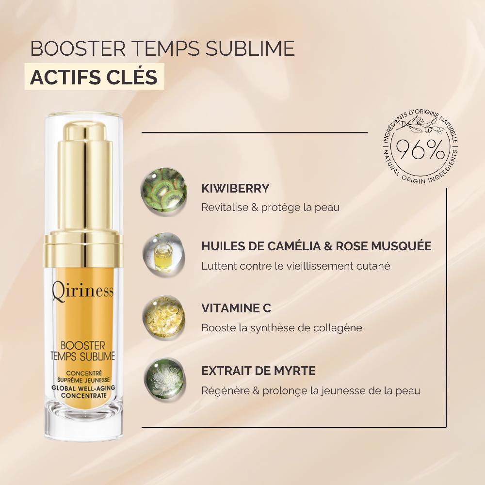 Qiriness Sérum Booster Anti-âge Vitamine C - Temps Sublime