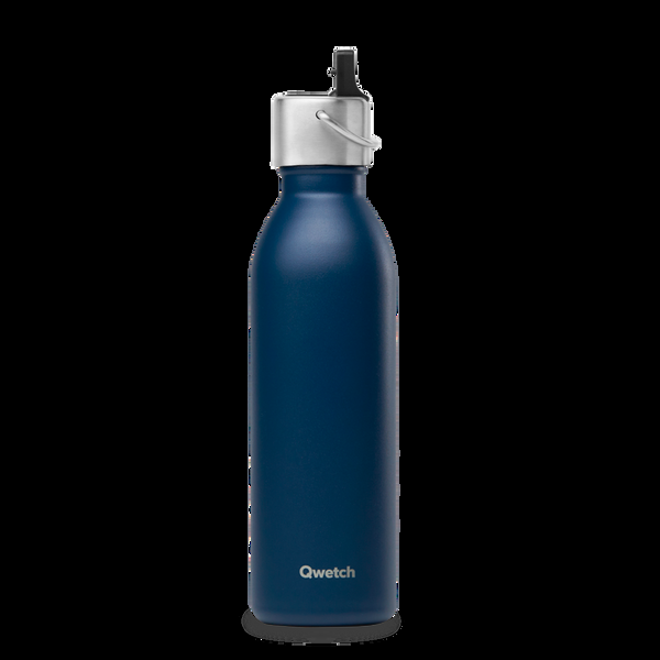 qwetch Active Matt Marine Bouchon Sport Bouteille isotherme
