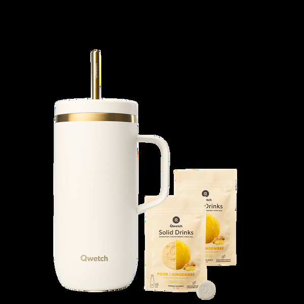 qwetch Cold Cup Anse Sable & Or Kit Solid Drinks Poire Gingembre