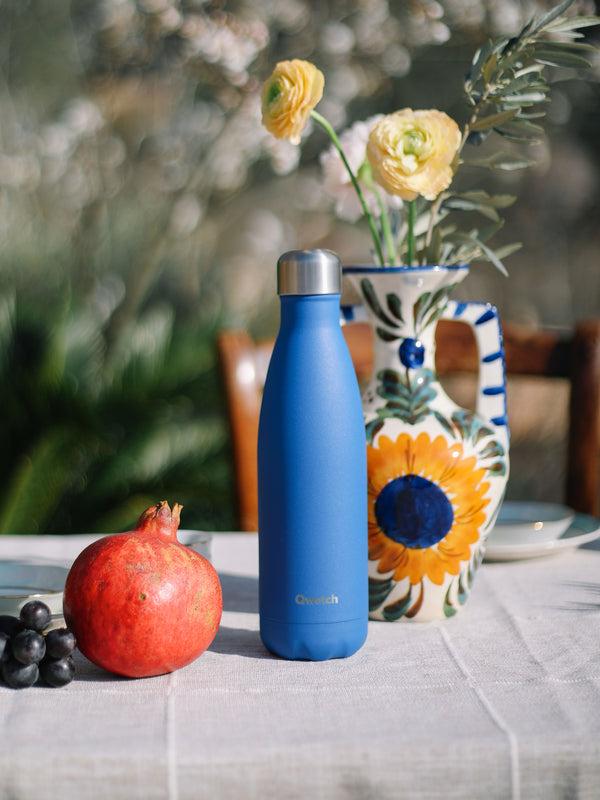 Qwetch Originals Matt Bleu Majorelle Bouteille Isotherme