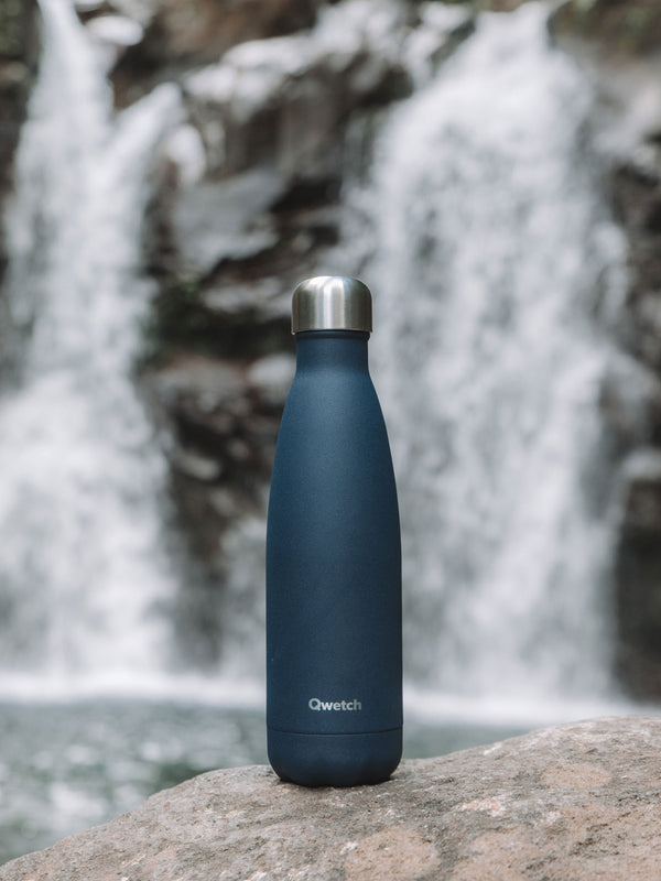 Qwetch Originals Matt Bleu Marine Bouteille Isotherme