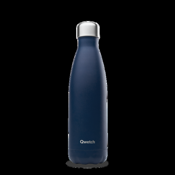 qwetch Originals Matt Bleu Marine Bouteille isotherme