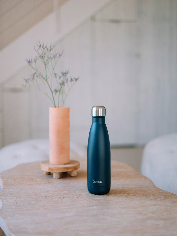 Qwetch Originals Matt Gris Carbone Bouteille Isotherme