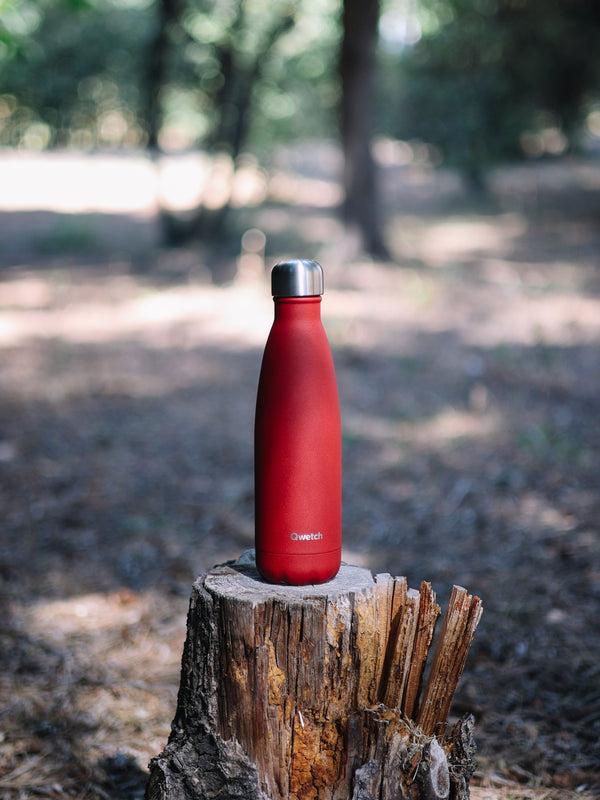 Qwetch Originals Matt Rouge Cardinal Bouteille Isotherme
