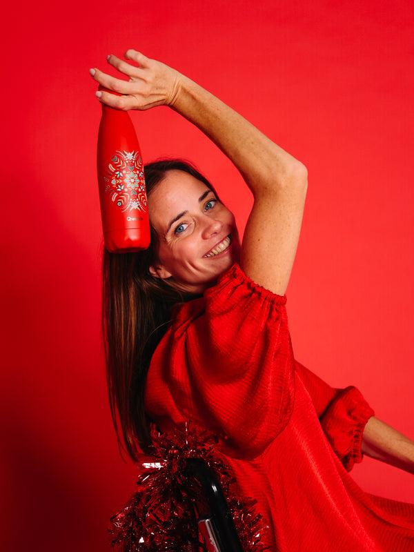 Qwetch Originals Sofia Rouge Cardinal Bouteille Isotherme