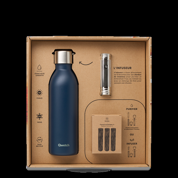 qwetch Active Bleu Marine Coffret