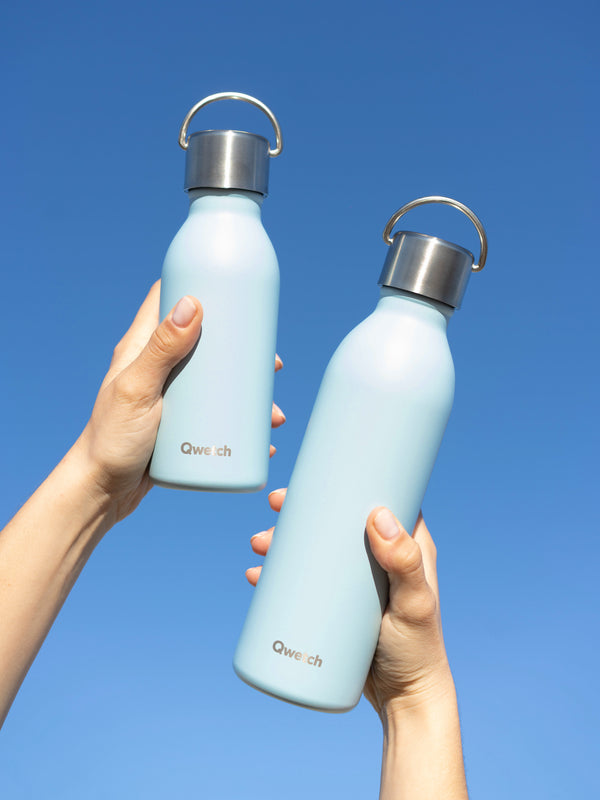Qwetch Active Pastel Bleu Bouteille Isotherme