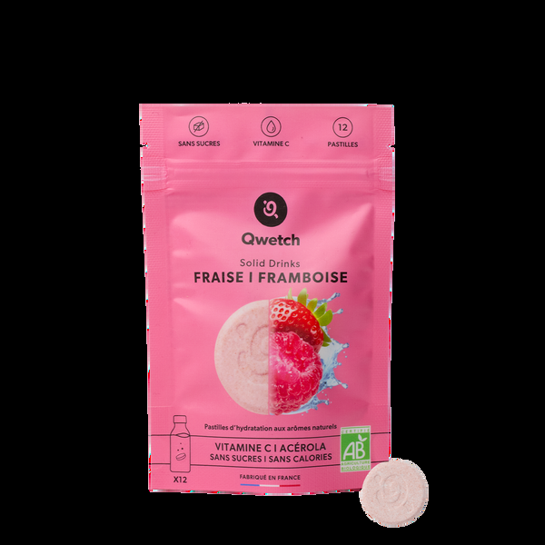 qwetch Fraise Framboise Solid Drinks Bio