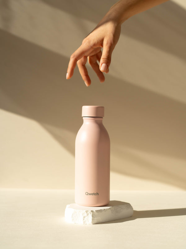 Qwetch Icon Pastel Rose Bouteille Isotherme