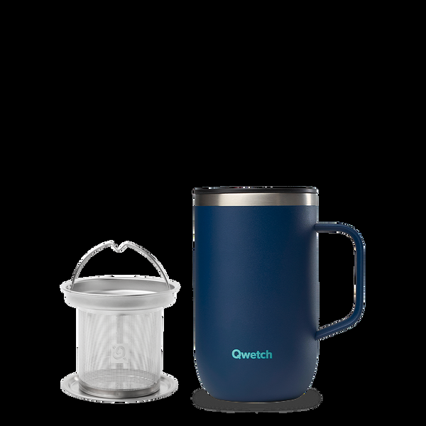 qwetch Matt Marine Mug Tisanière isotherme