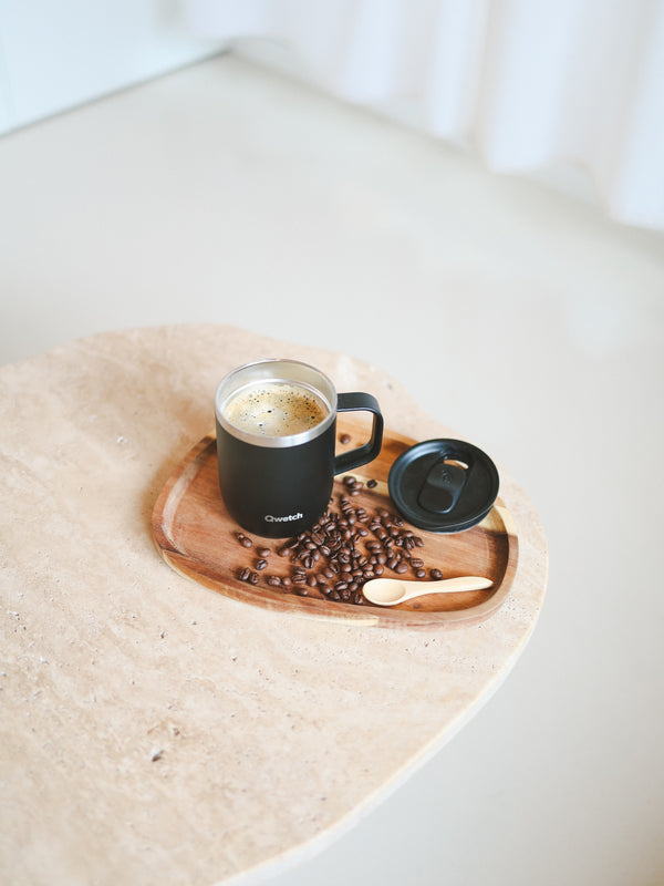 Qwetch Matt Noir Mug Isotherme