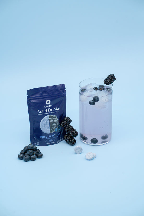 Qwetch Mûre & Myrtille Solid Drinks