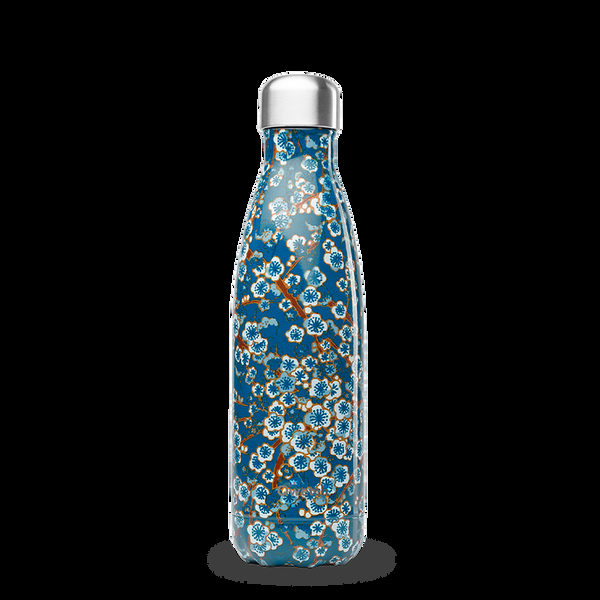 qwetch Originals Flowers Bleu Bouteille isotherme