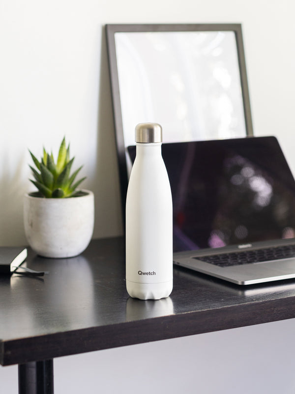 Qwetch Originals Matt Blanc Bouteille Isotherme