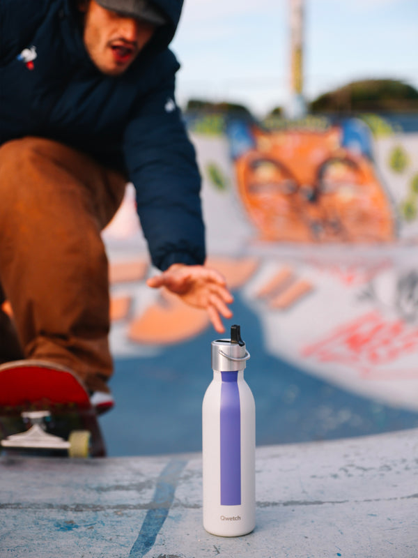 Qwetch Série Sport Gris Bouteille Isotherme