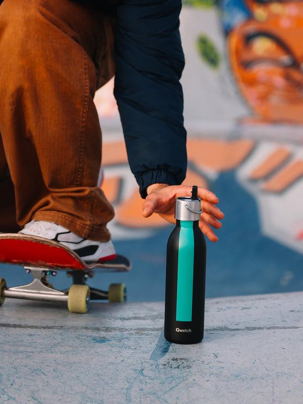 Qwetch Série Sport Noir Bouteille Isotherme
