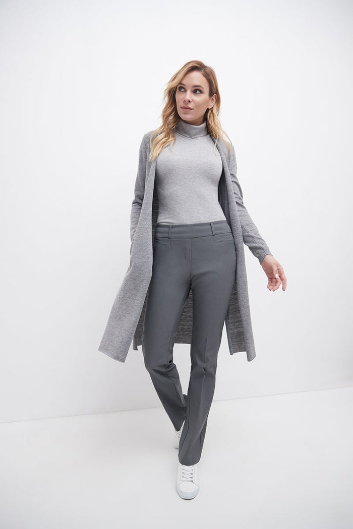 rekucci Barely Bootcut Pants with Fake Pockets graphite