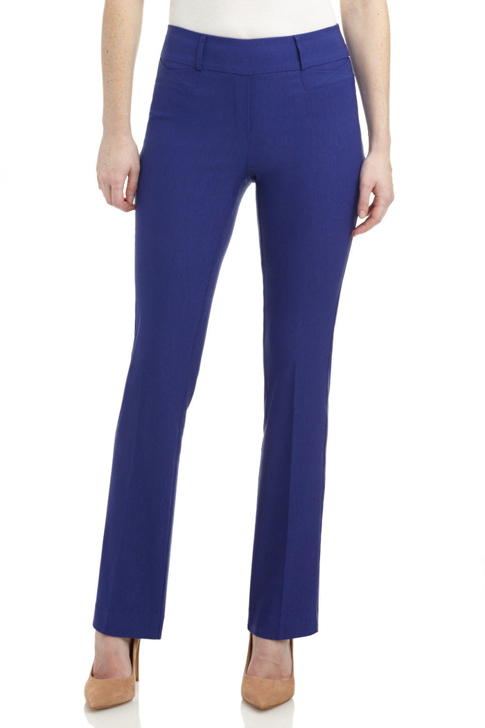 Rekucci Barely Bootcut Pants With Fake Pockets Sapphire