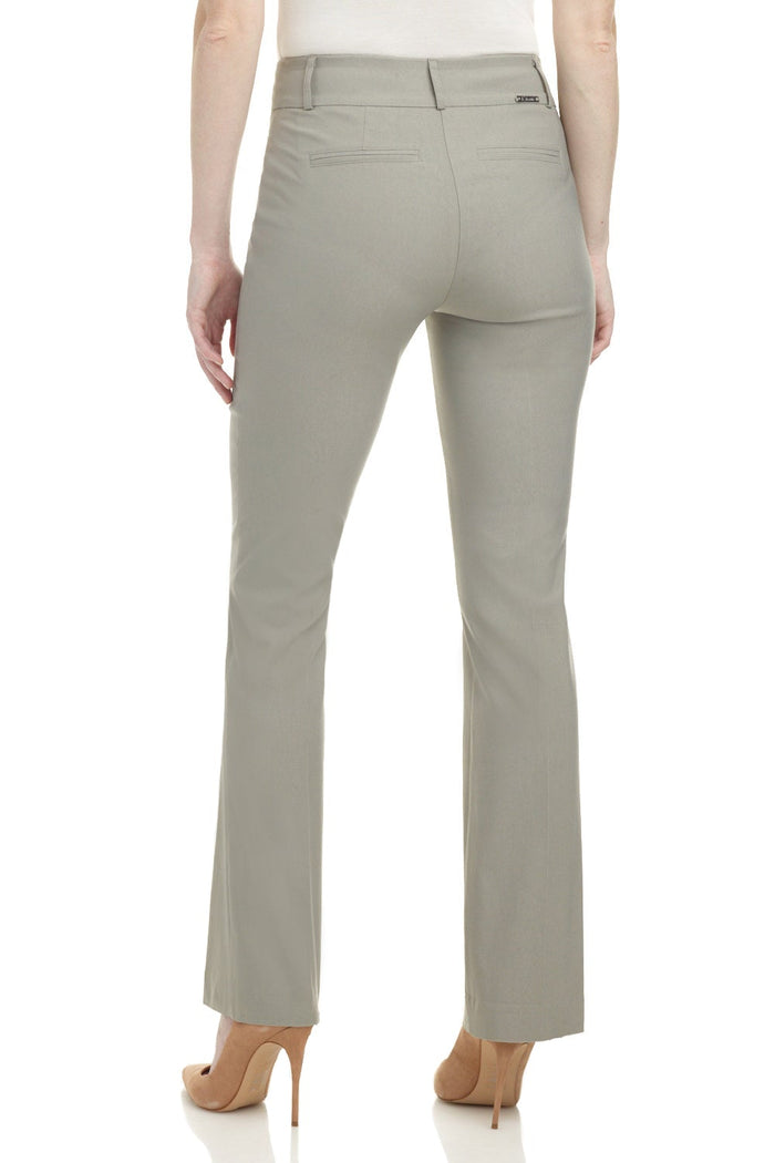 Rekucci Barely Bootcut Pants With Fake Pockets Silver