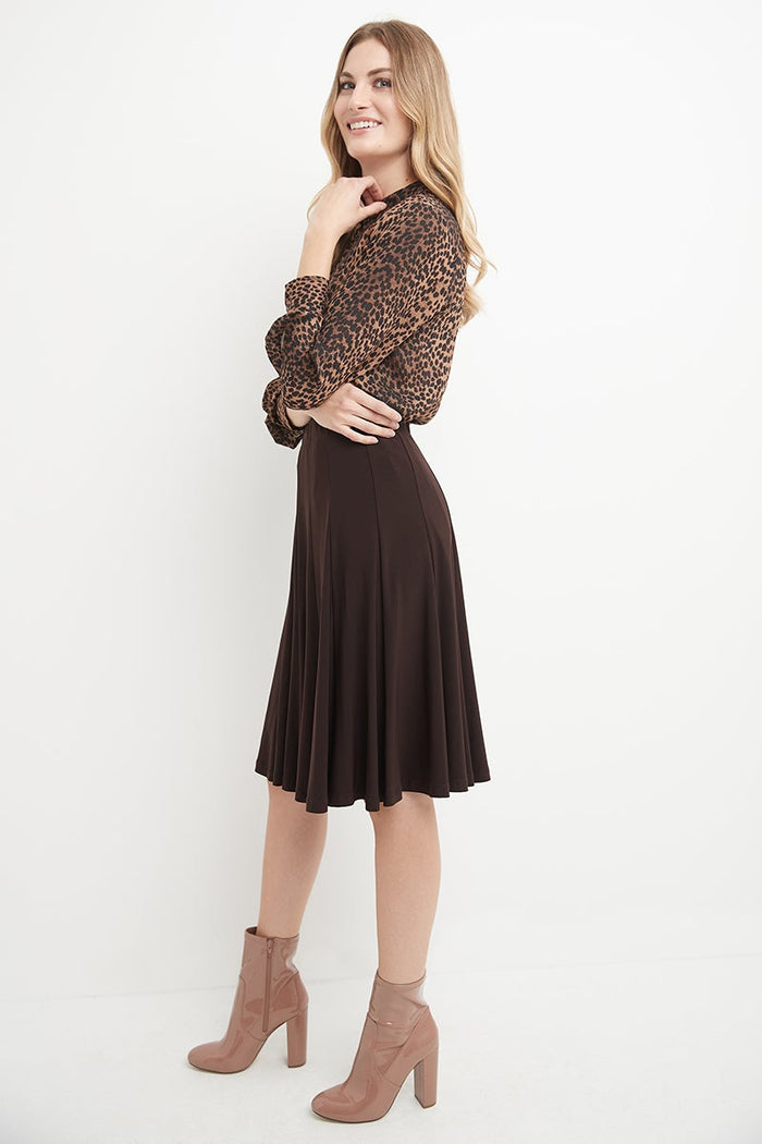 Rekucci Bell Shaped Long Skirt With Flippy Flare Espresso