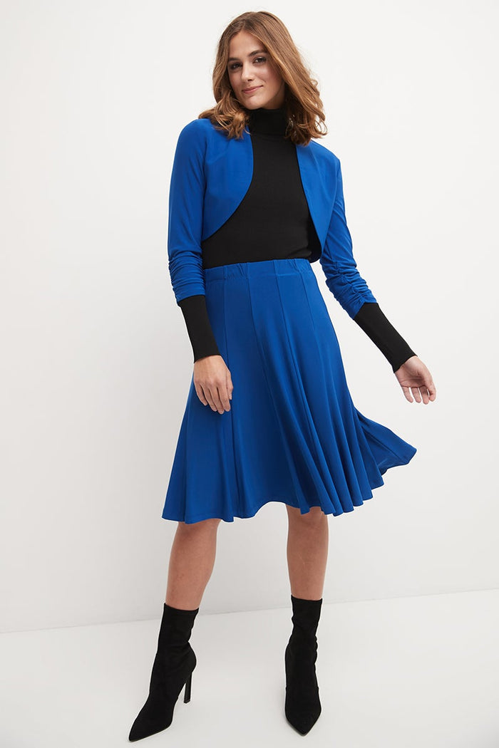 Rekucci Bell Shaped Long Skirt With Flippy Flare Sapphire
