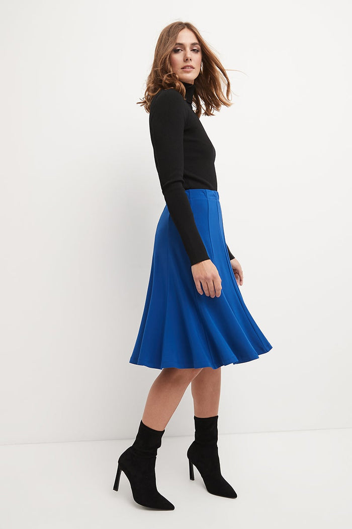 Rekucci Bell Shaped Long Skirt With Flippy Flare Sapphire