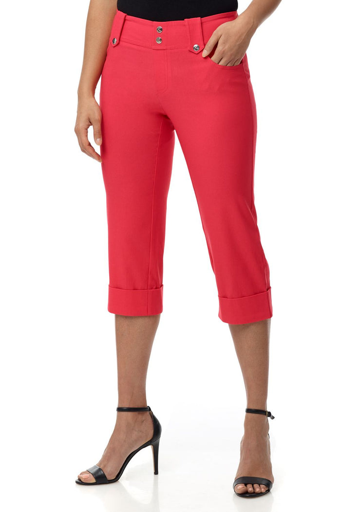 rekucci Chic Capri with Classic Cuffed Hem lipstick