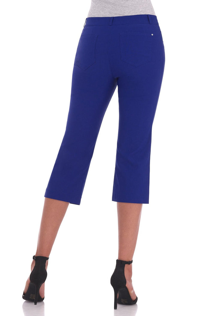Rekucci Chic Capris With 5 Pockets And Zipper Closure Sapphire