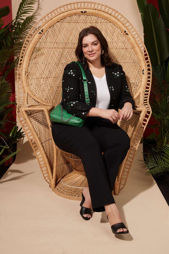 rekucci Curvy Pull-on Barely Bootcut Classic Pants black