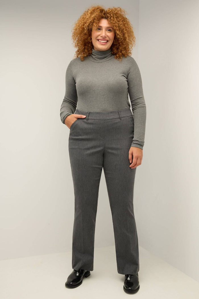 Rekucci Curvy Pull-on Barely Bootcut Classic Pants Charcoal