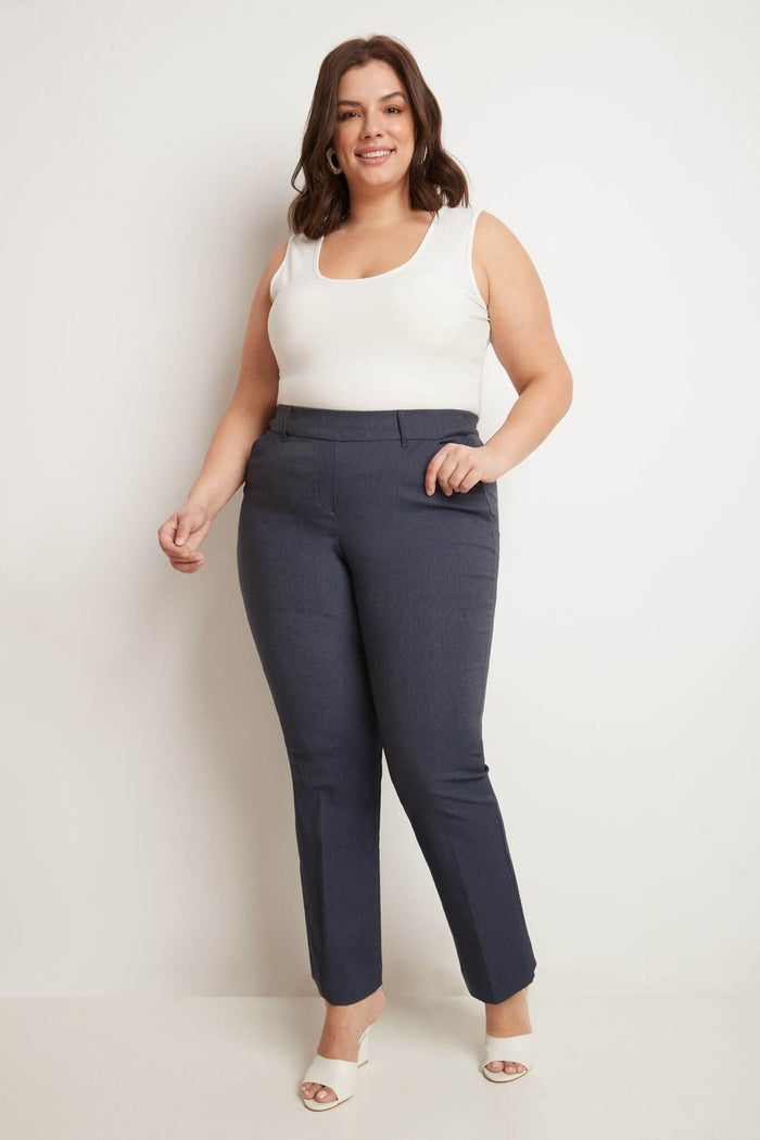 Rekucci Curvy Pull-on Barely Bootcut Classic Pants Indigo