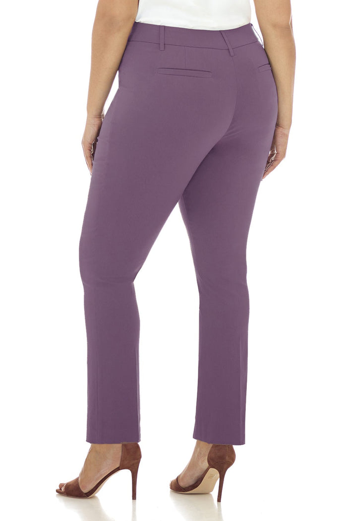 Rekucci Curvy Pull-on Tummy Control Pants With Real Pockets Mauve