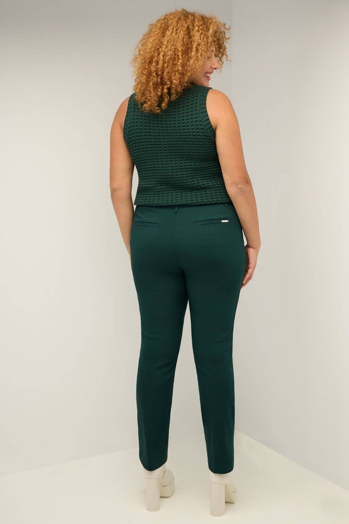 Rekucci Curvy Pull-on Tummy Control Pants With Real Pockets Hunter-green