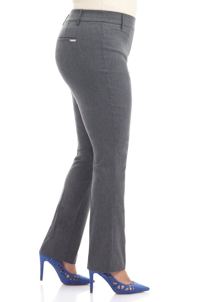 Rekucci Curvy Pull-on Tummy Control Pants With Real Pockets Charcoal