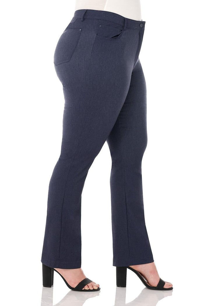 Rekucci Curvy Tummy Control Pants With 5 Pockets Indigo