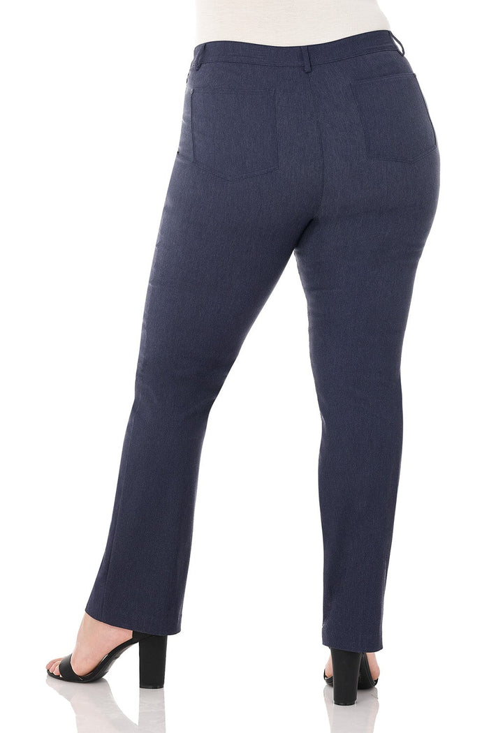 Rekucci Curvy Tummy Control Pants With 5 Pockets Indigo