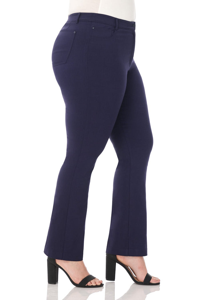 Rekucci Curvy Tummy Control Pants With 5 Pockets Navy