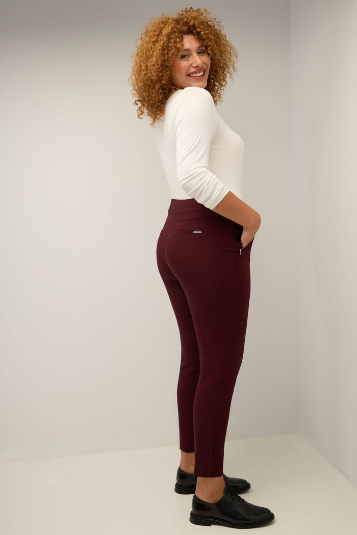 Rekucci Curvy Tummy Control Work Pants With Real Pockets Brick