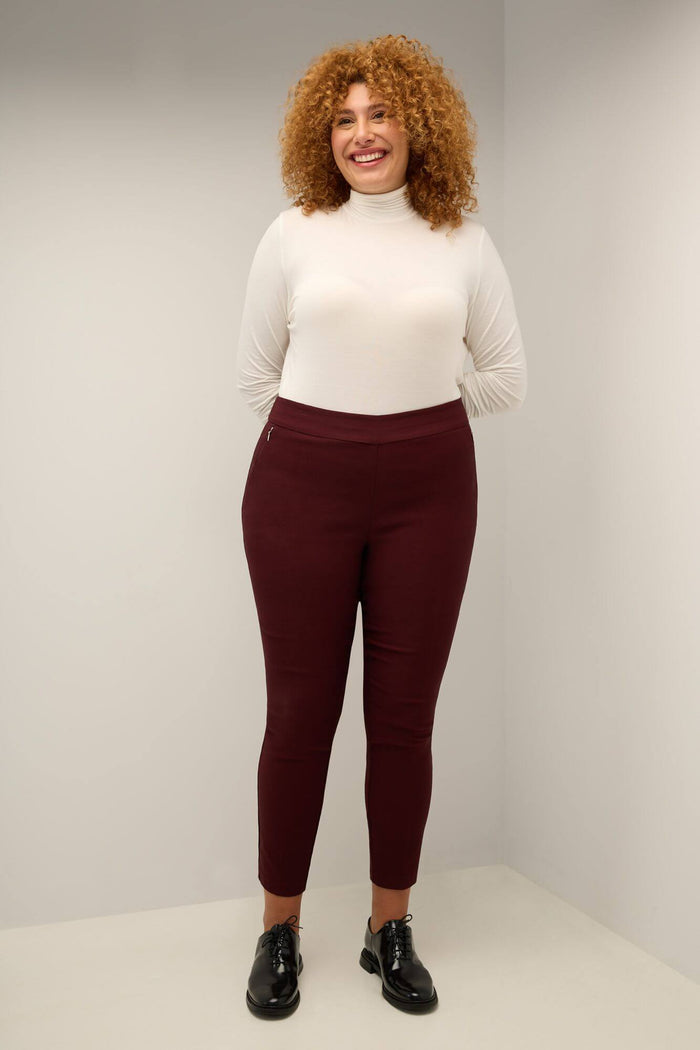 Rekucci Curvy Tummy Control Work Pants With Real Pockets Brick