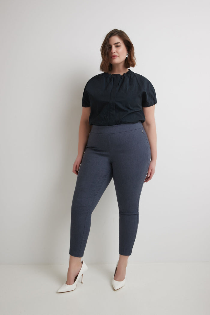 Rekucci Curvy Tummy Control Work Pants With Real Pockets Indigo