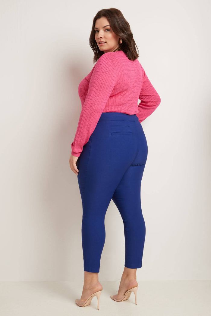 Rekucci Curvy Tummy Control Work Pants With Real Pockets Sapphire