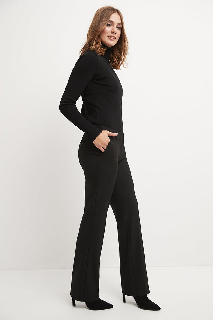Rekucci Easy Care Straight Leg Trouser Dress Pants Black